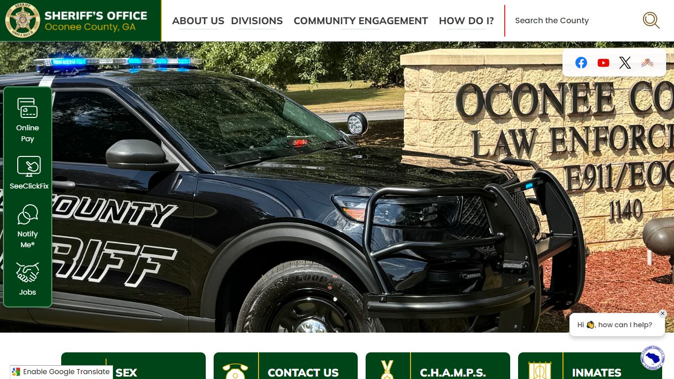 Sheriff's Office | Oconee County, GA